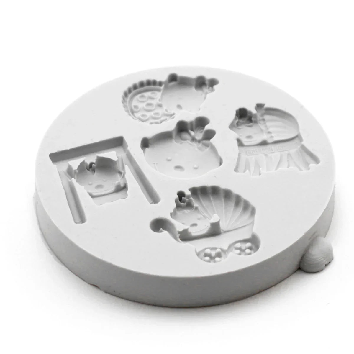 Miniature Baby Girl Silicone Mould-3