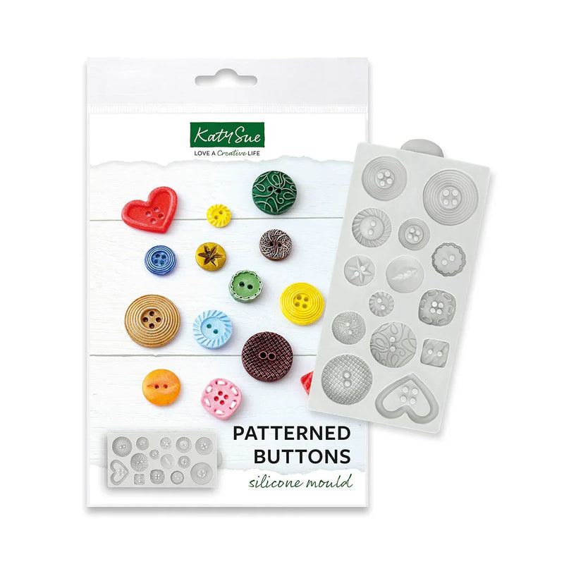 Patterned Buttons Silicone Mould-2