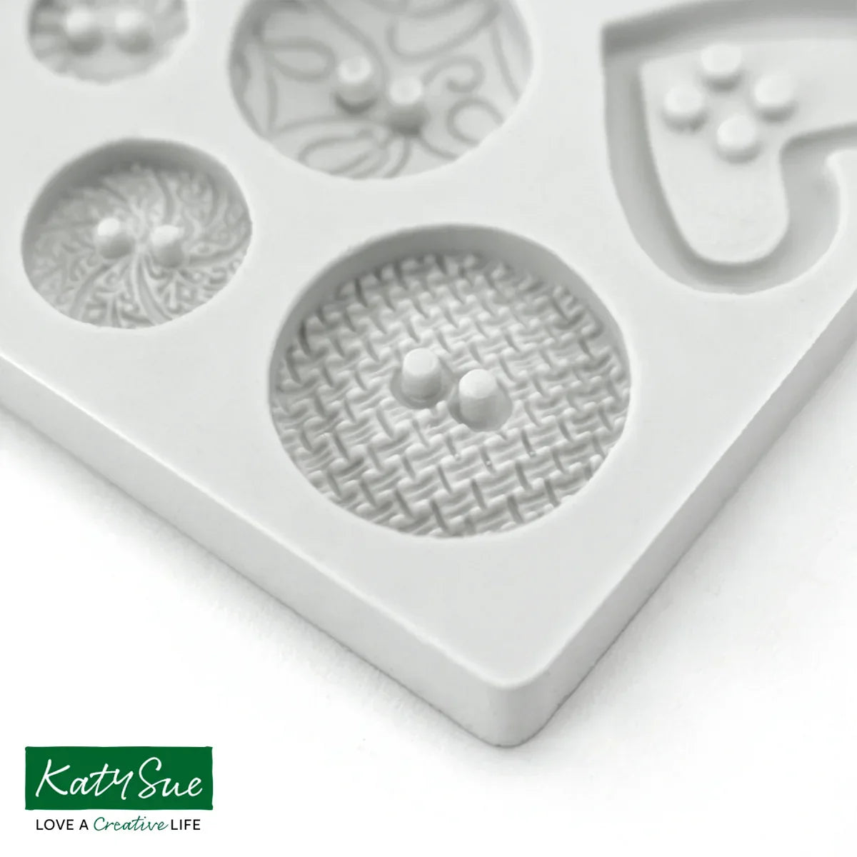 Patterned Buttons Silicone Mould-3