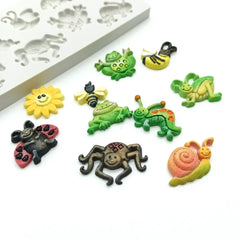 Miniature Summer Bugs Silicone Mould-3