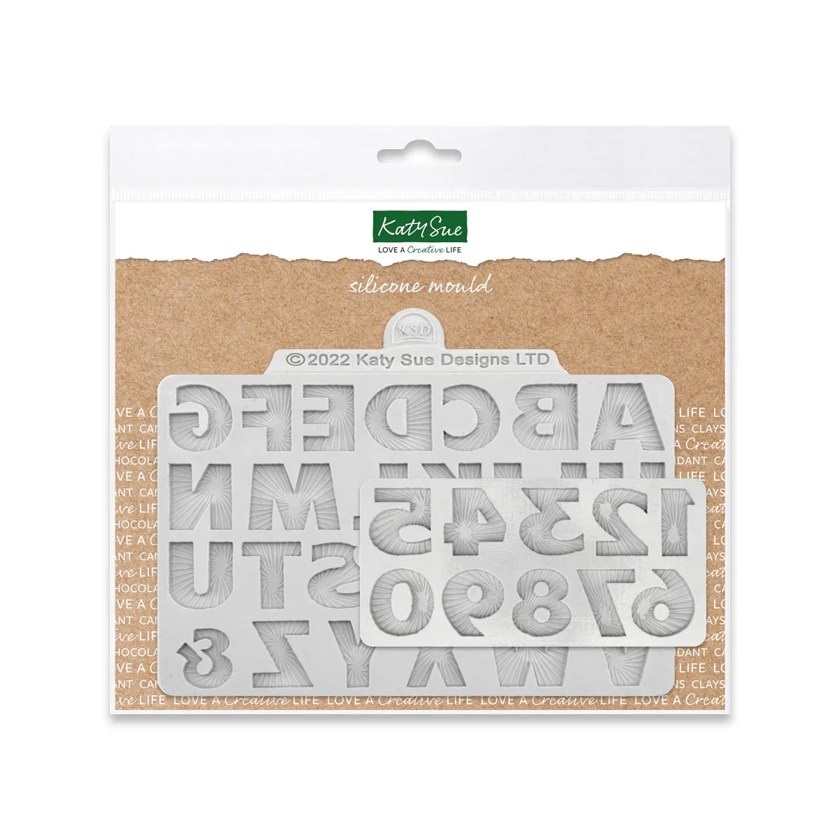 Lot de 2 moules en silicone « Alphabet et Chiffres Starburst »-1
