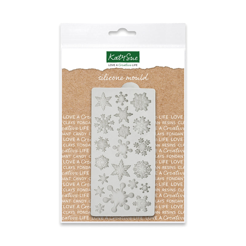 Molde de silicona de copos de nieve en miniatura-1