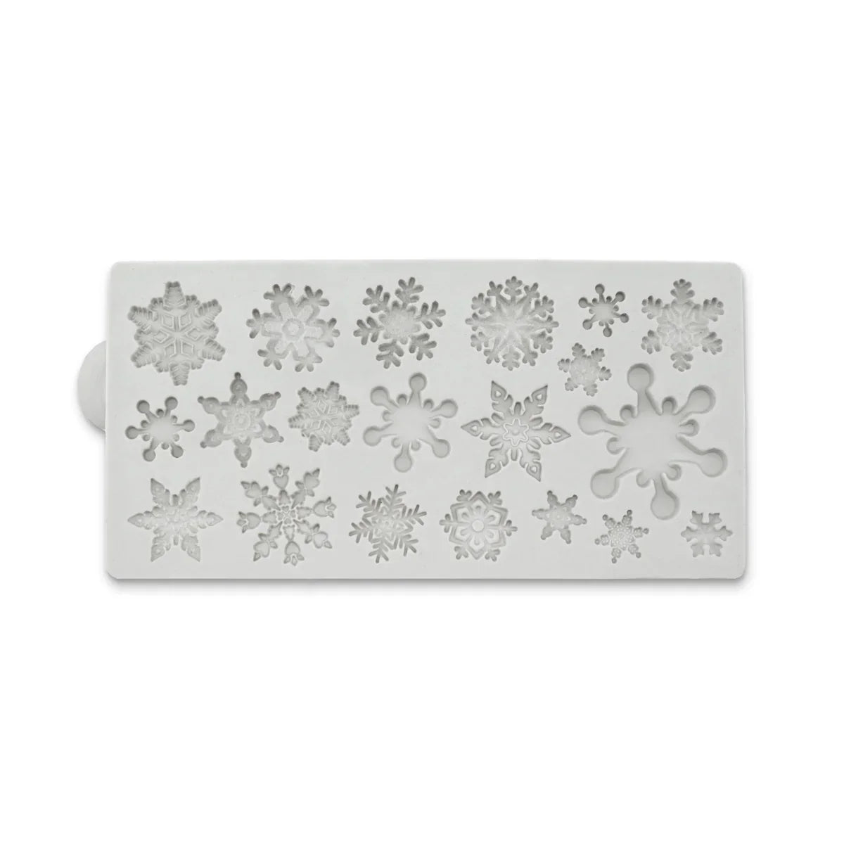 Molde de silicona de copos de nieve en miniatura-2