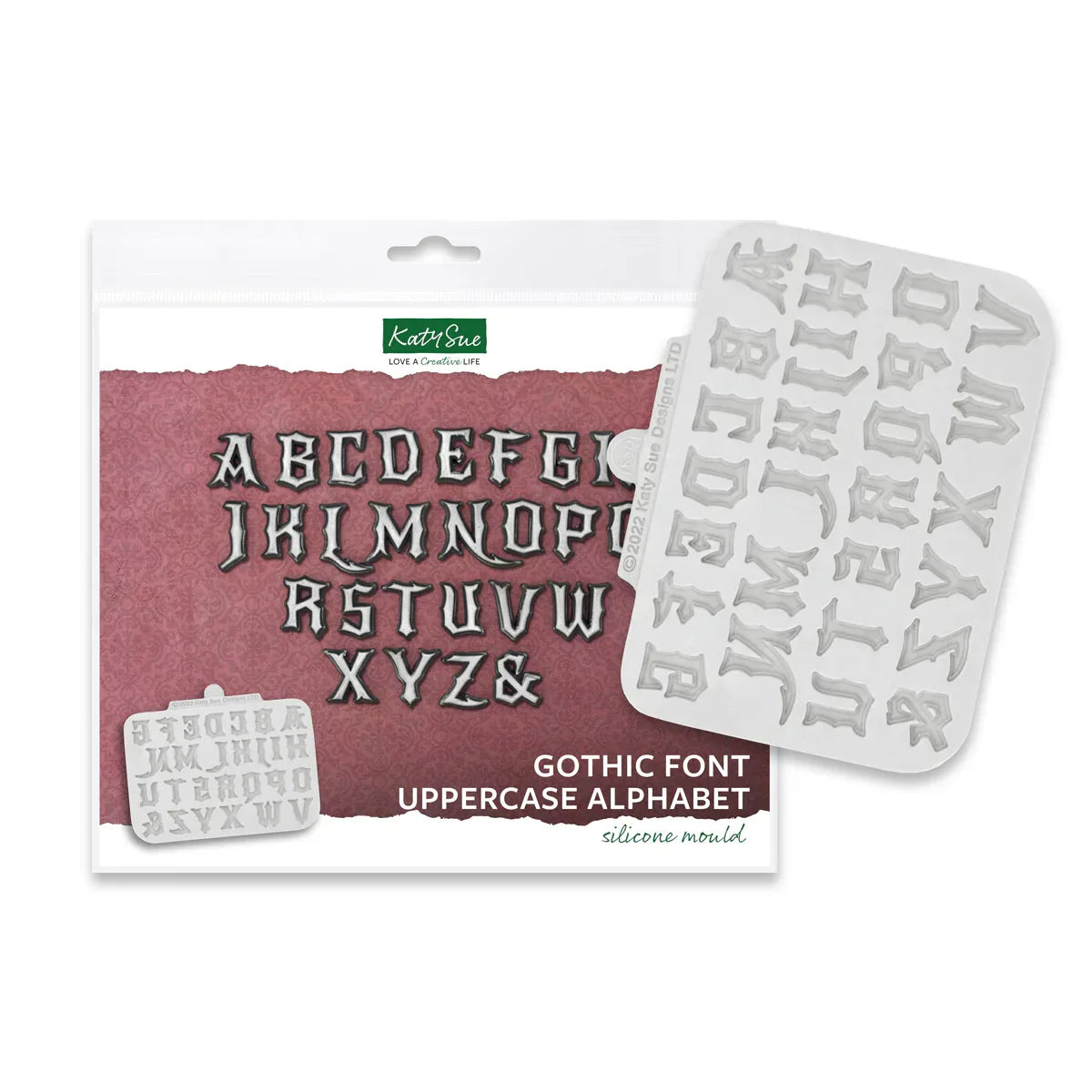 Gothic Font Uppercase Alphabet Silicone Mould-2
