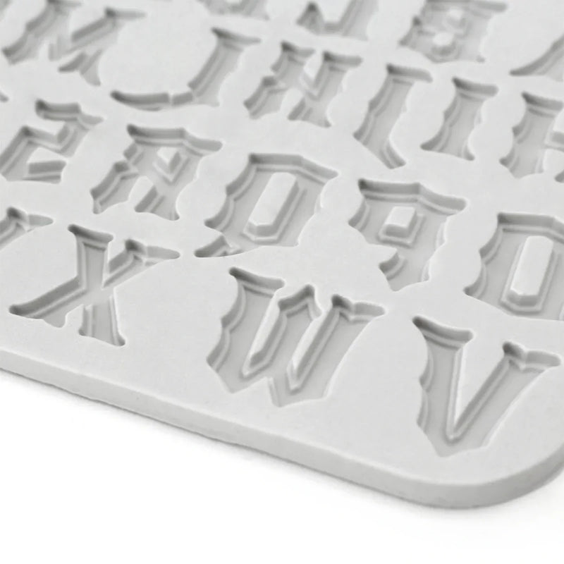 Gothic Font Uppercase Alphabet Silicone Mould-3