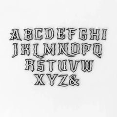 Gothic Font Uppercase Alphabet Silicone Mould-5