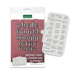 Gothic Font Lowercase Alphabet Silicone Mould-2