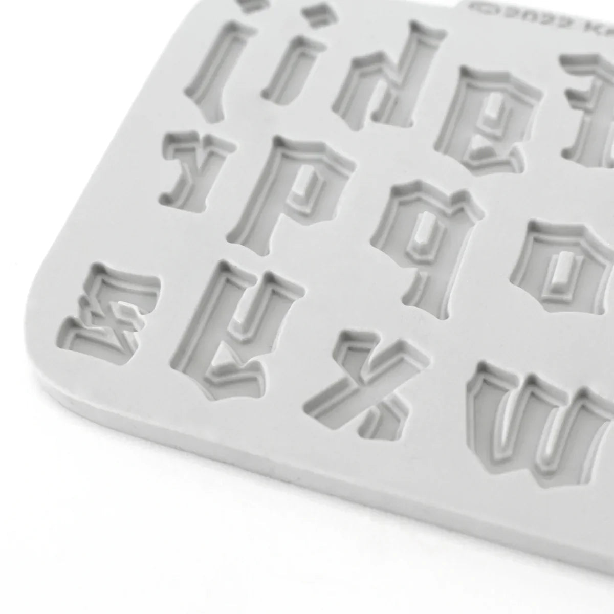 Gothic Font Lowercase Alphabet Silicone Mould-3