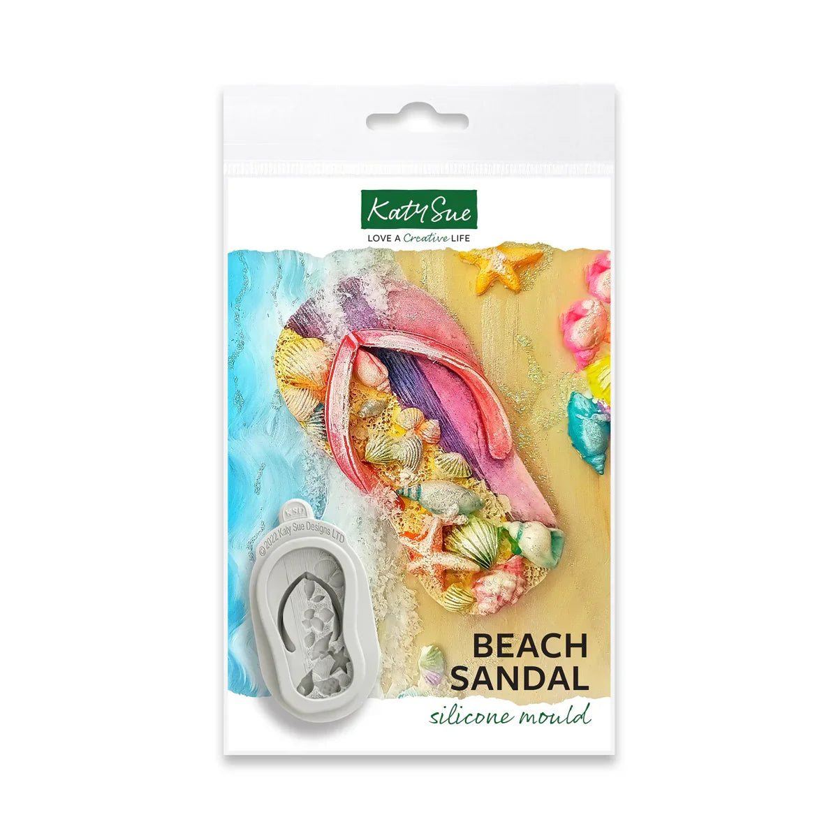 Molde de silicona para sandalias de playa-1