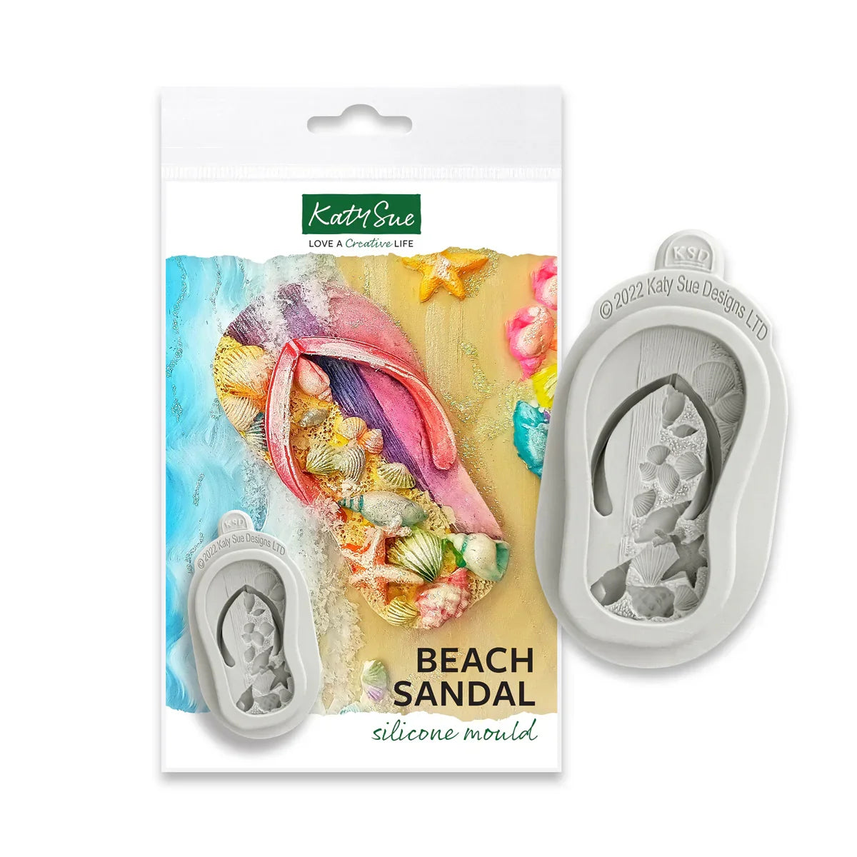 Molde de silicona para sandalias de playa-2
