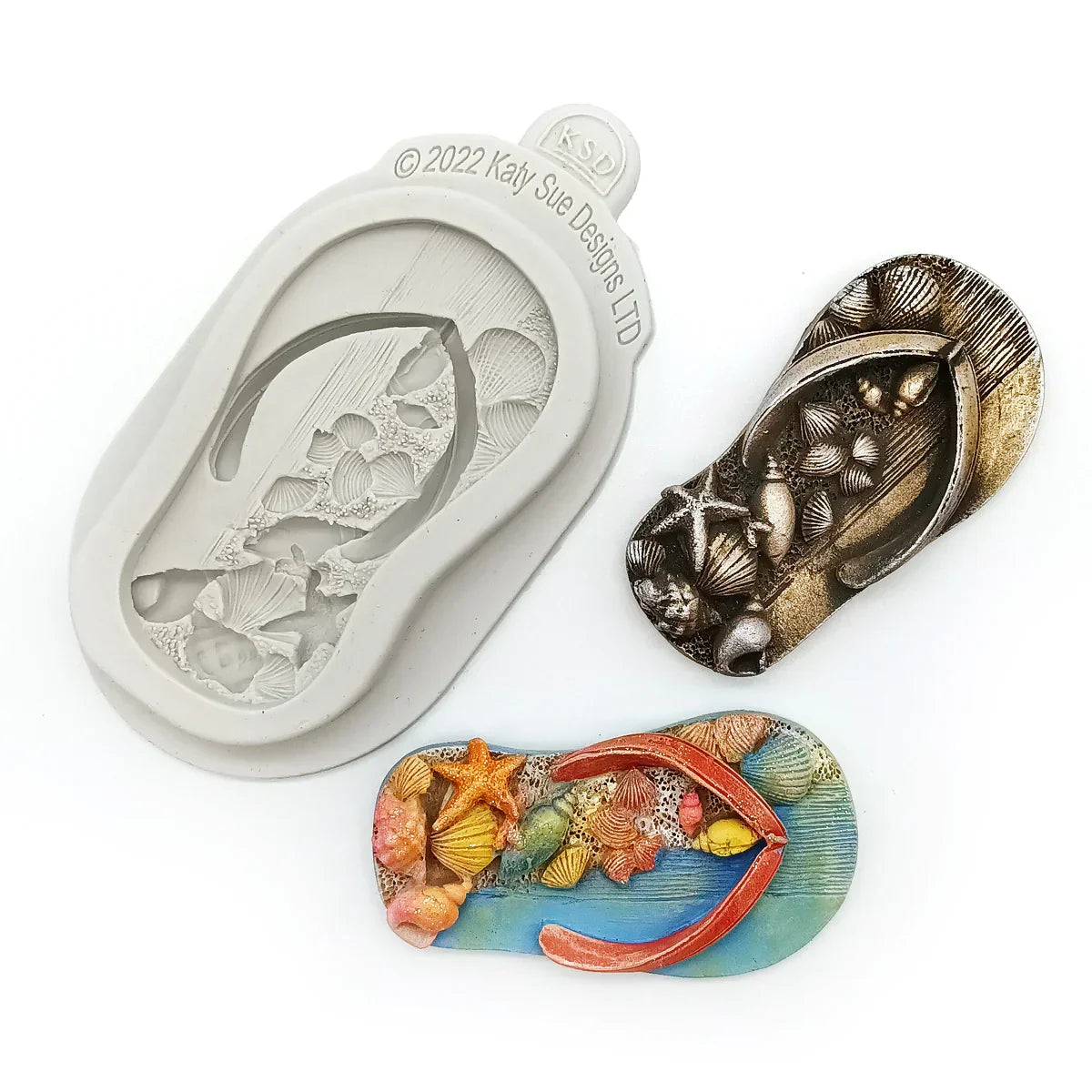 Molde de silicona para sandalias de playa-4
