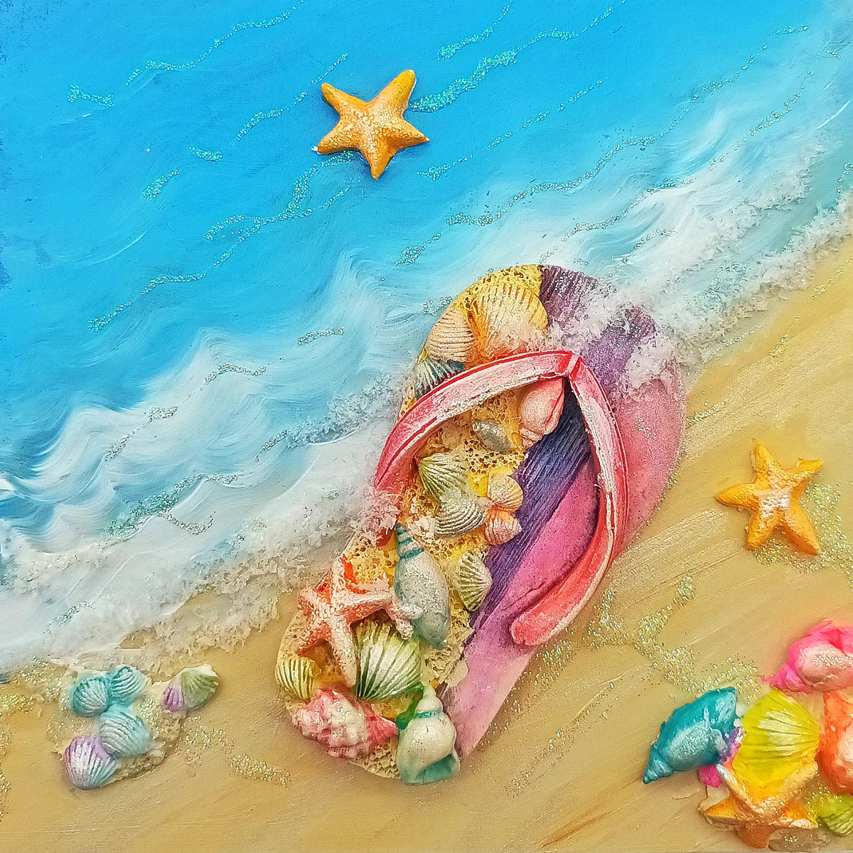 Molde de silicona para sandalias de playa-6