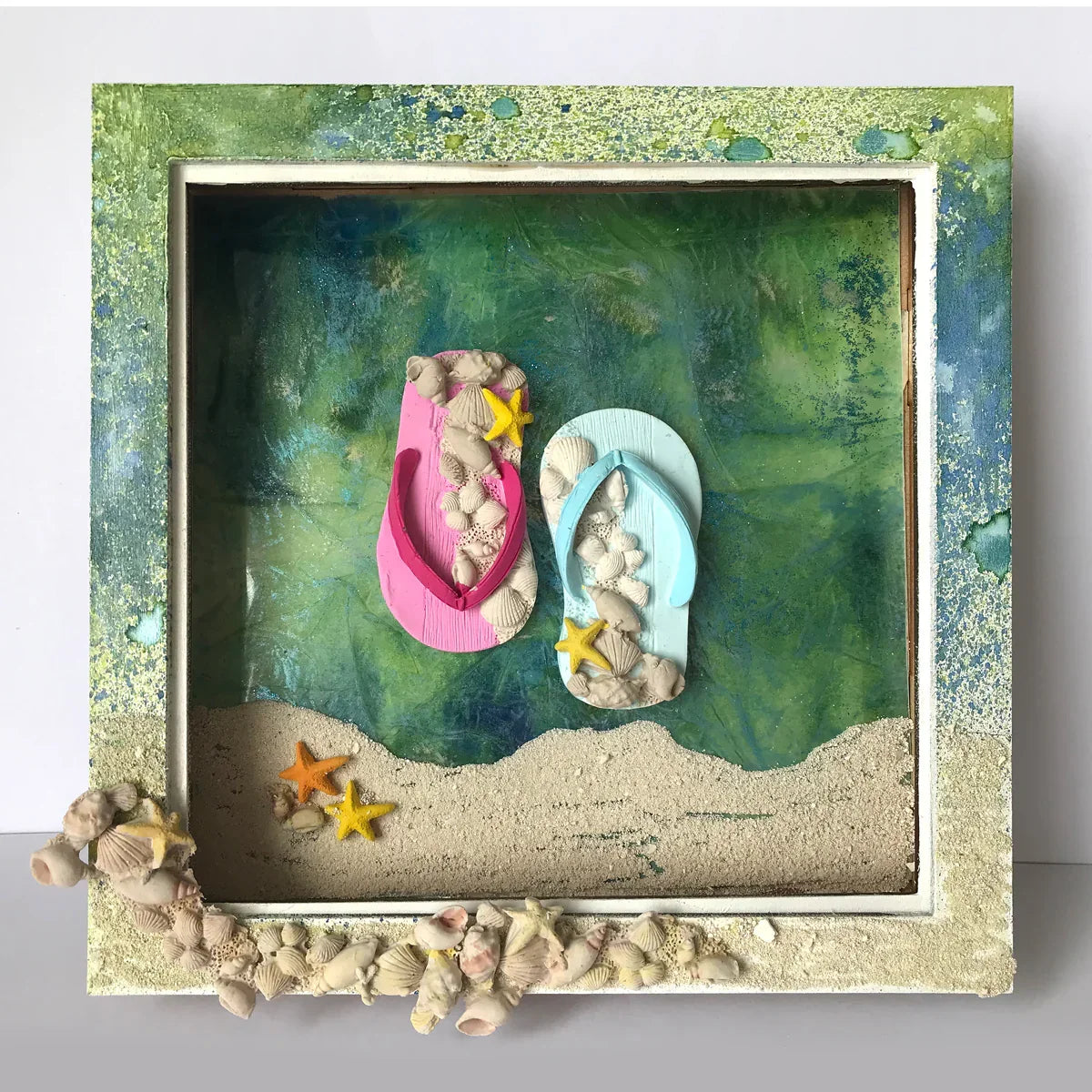 Molde de silicona para sandalias de playa-7