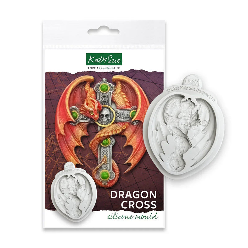 Dragon Cross Silicone Mould-2