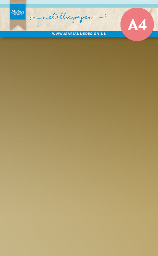 Marianne Design Metallic Paper - A4 - Gold-1