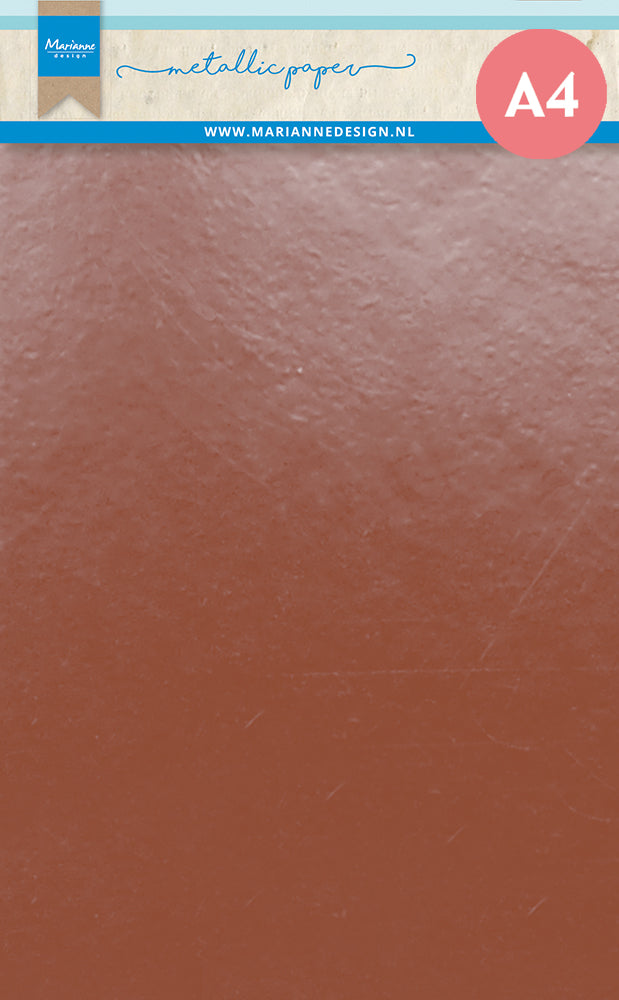 Marianne Design Metallic Paper - A4 - Copper-1