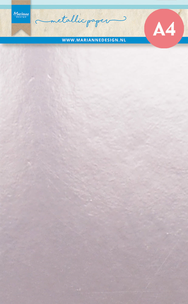 Marianne Design Metallic Paper - A4 - Light Pink-1
