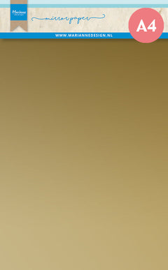Marianne Design Mirror Paper - A4 - Gold-1