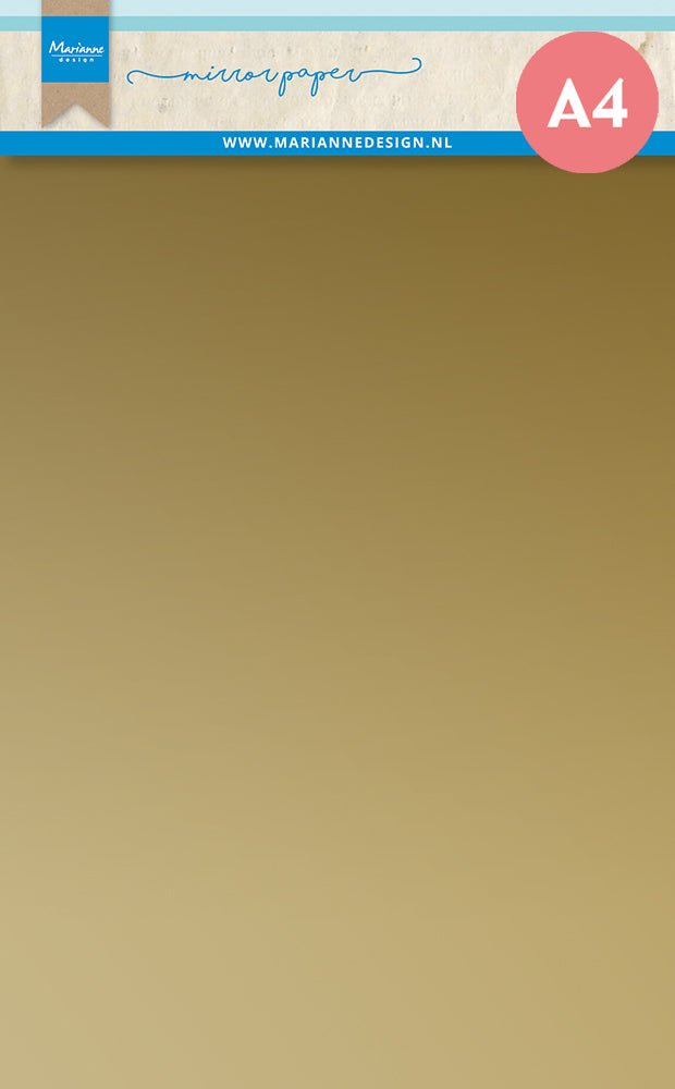 Marianne Design Mirror Paper - A4 - Gold-1