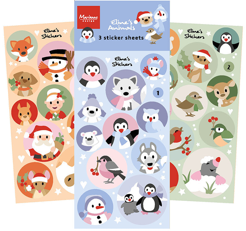 Marianne Design Eline's Animals Christmas & Winter-1