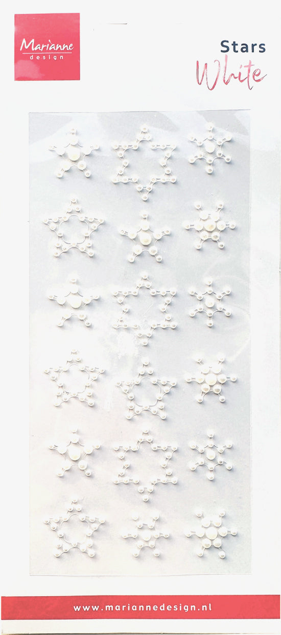 Marianne Design Stars - Pearls White-1