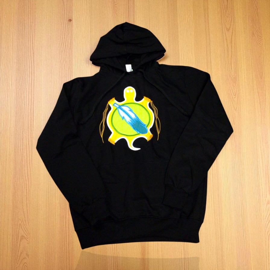 Embroidered Hoodies (Turtle feather)-3