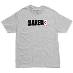 Baker 3 Tee - Heather Grey-1