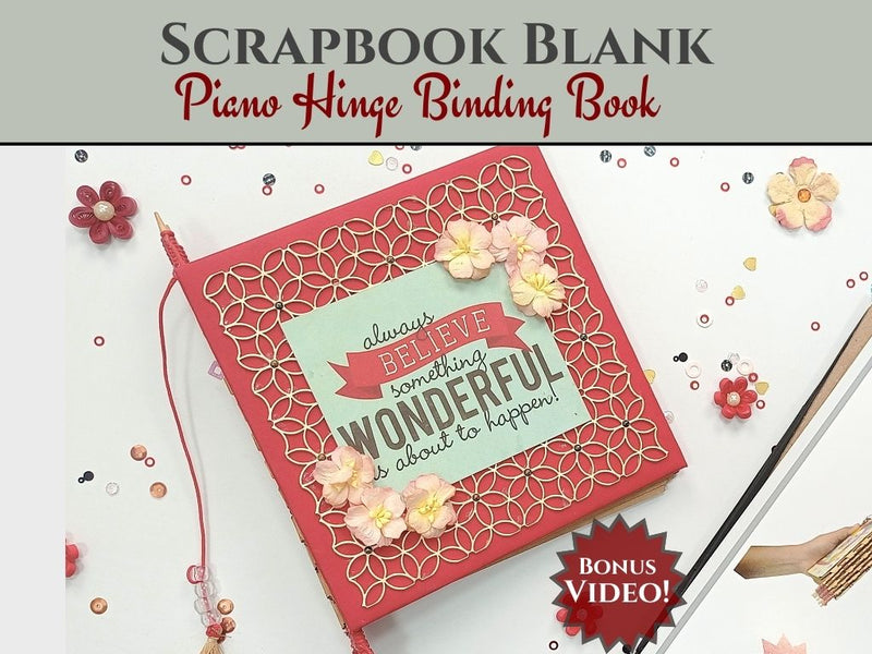 CrafTreat Scrapbook Blanks - Libro con encuadernación de bisagra de piano - Color negro-1