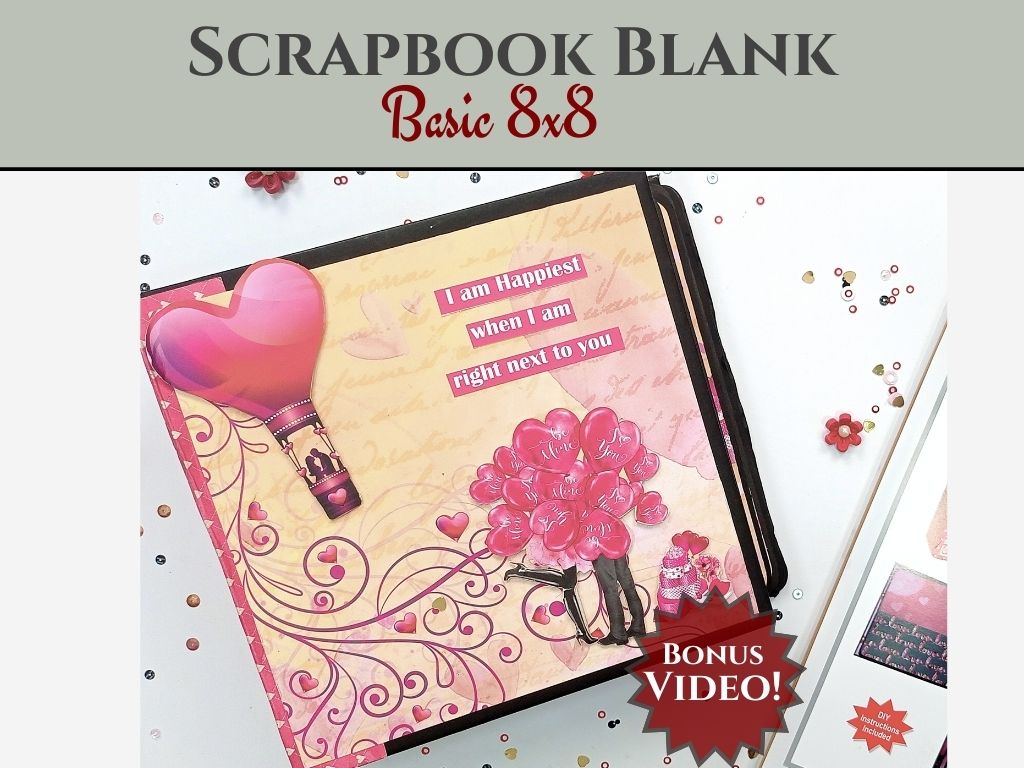 CrafTreat Scrapbook Blanks - Basic 8x8 - Kraft Color-1