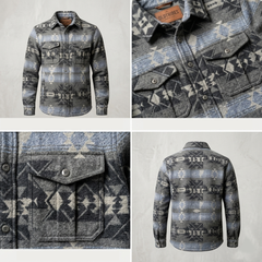 Grey and Blue Grand Canyon Jacket (unisex)-1