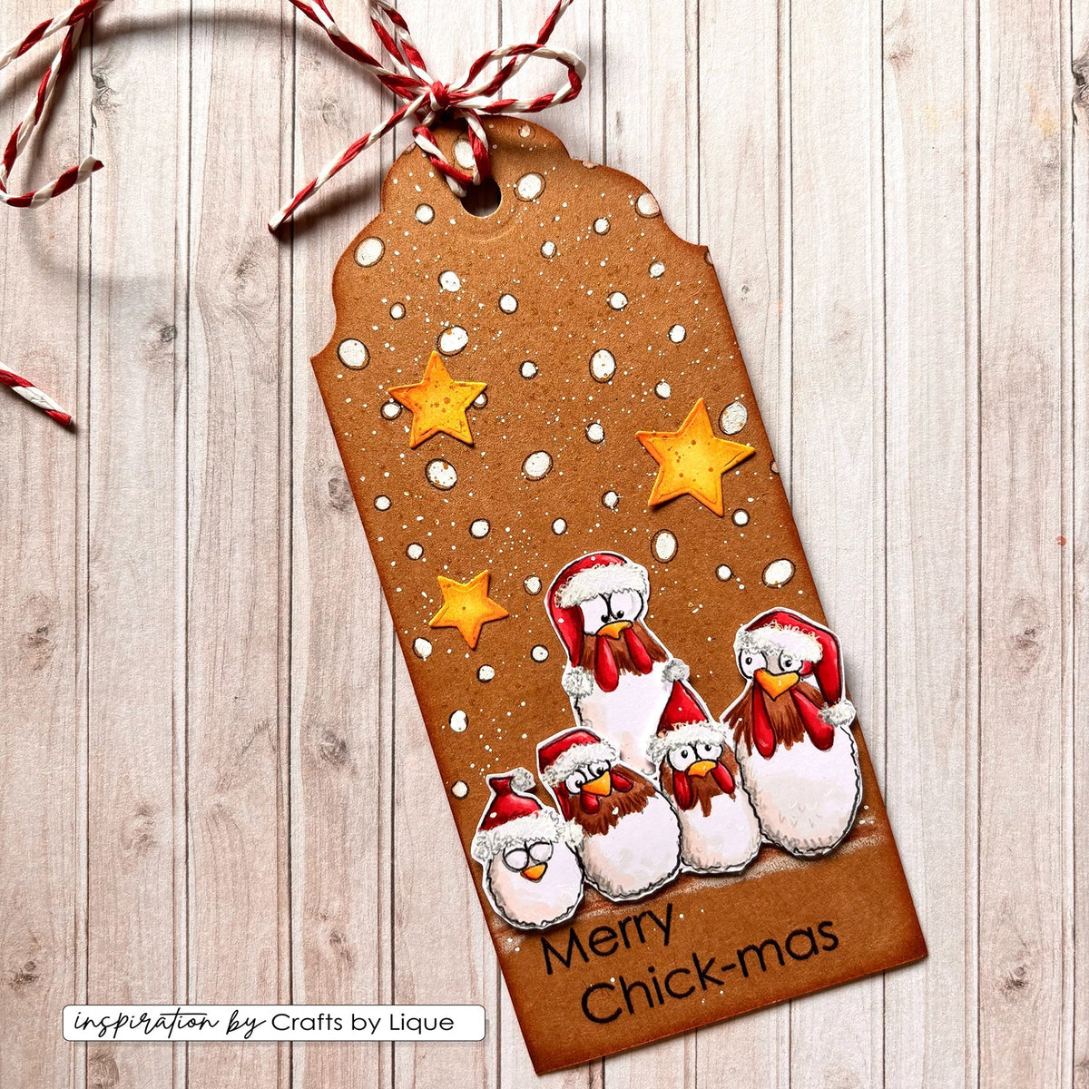 Vaessen Creative • Clear Stamps Christmas Chickens 1 12pcs-5