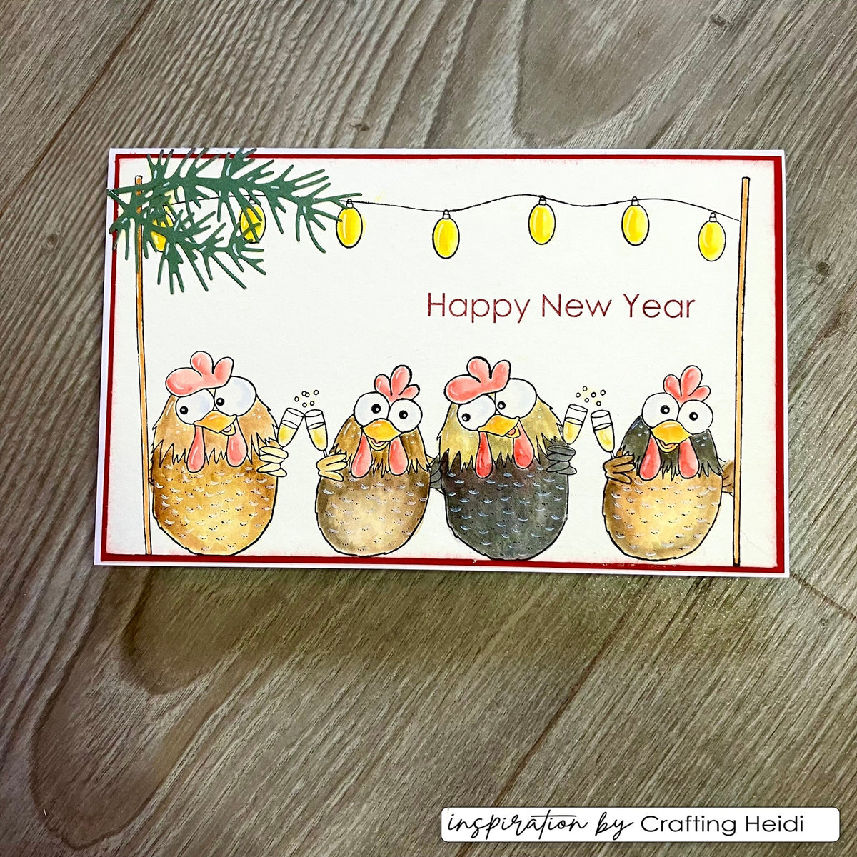 Vaessen Creative • Clear Stamps Christmas Chickens 1 12pcs-6
