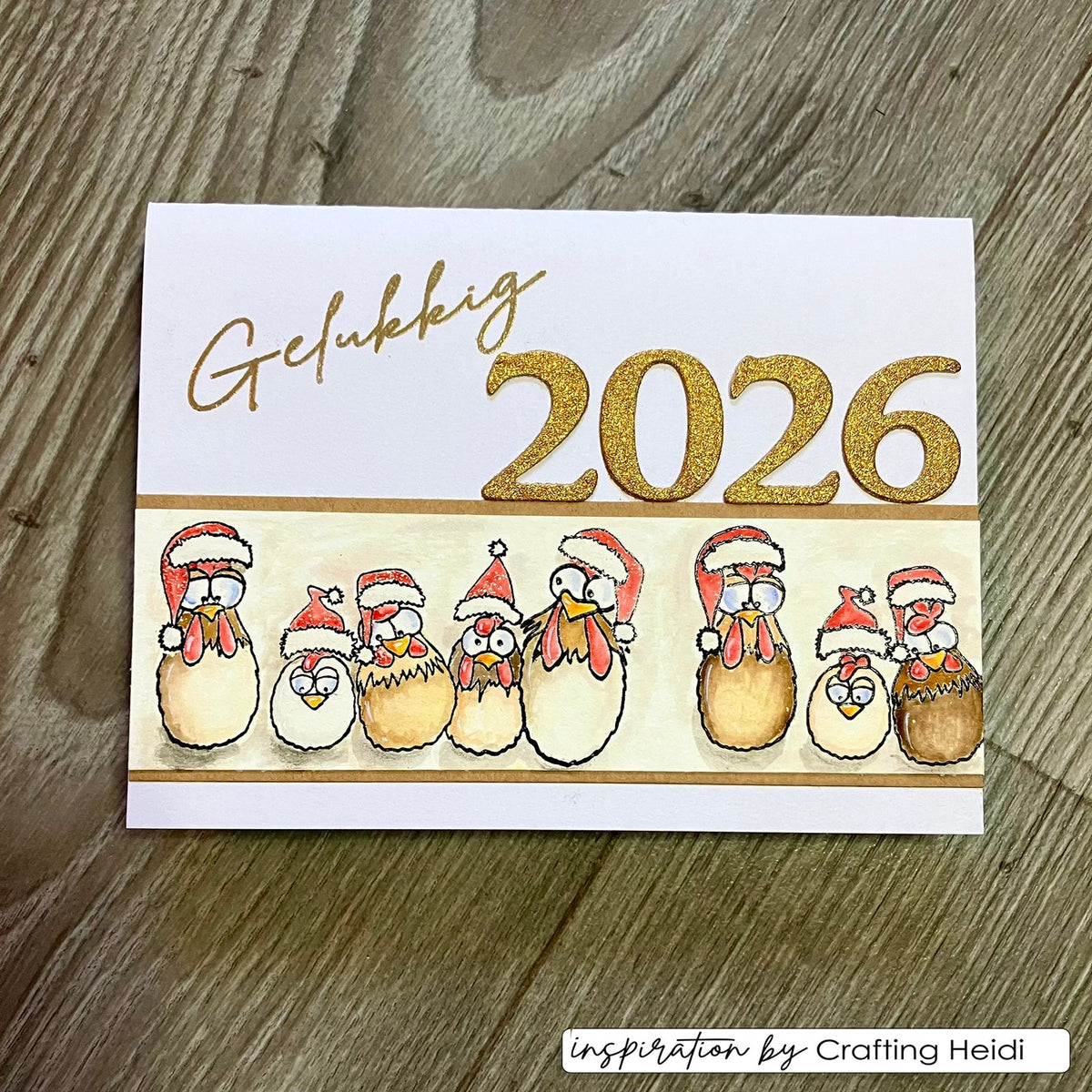 Vaessen Creative • Clear Stamps Christmas Chickens 1 12pcs-2