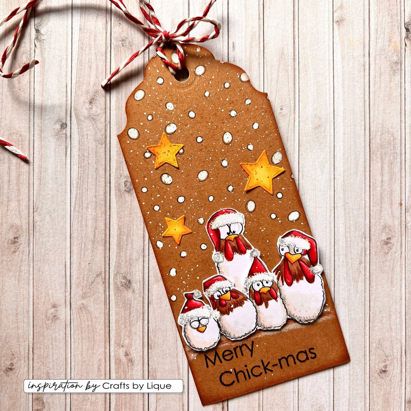 Vaessen Creative • Clear Stamps Christmas Chickens 2 10pcs-5