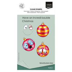 Vaessen Creative • Clear Stamps Christmas Baubles 2 12pcs-1
