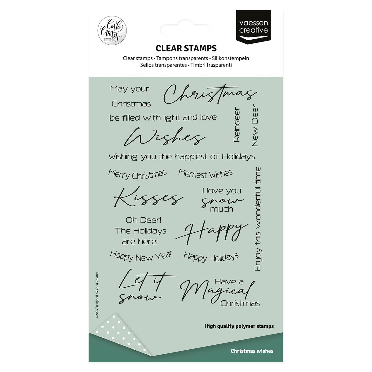 Vaessen Creative • Clear Stamps English Christmas Texts 20pcs-1