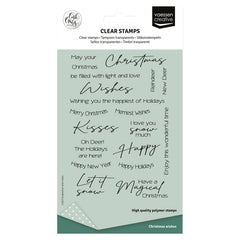 Vaessen Creative • Clear Stamps English Christmas Texts 20pcs-1