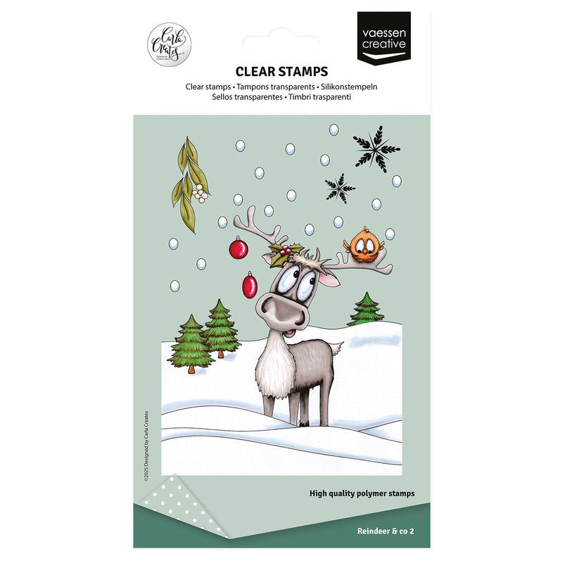 Vaessen Creative • Clear Stamps Reindeer & Co 2 14pcs-1