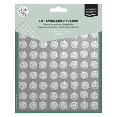 Vaessen Creative • Embossing Folder Christmas Baubles-1