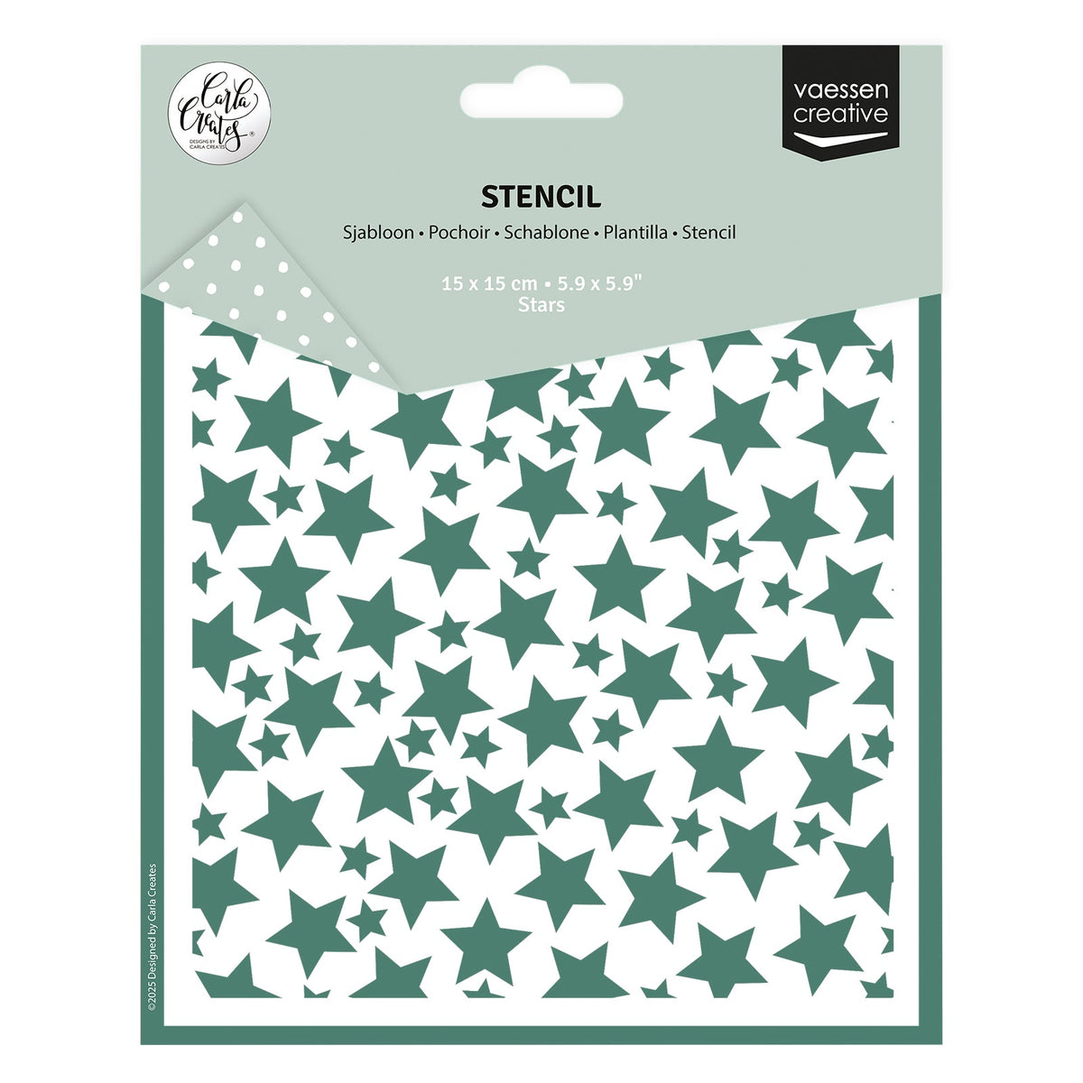 Vaessen Creative • Stencil Stars 5.9x5.9in-1