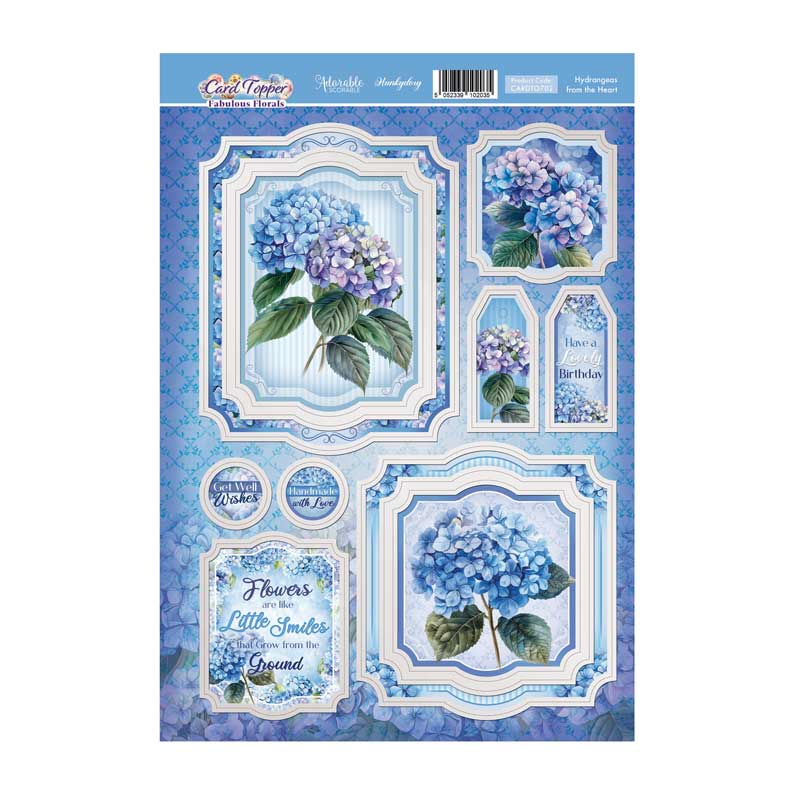 Hydrangea from the Heart Card Topper Sheet-1