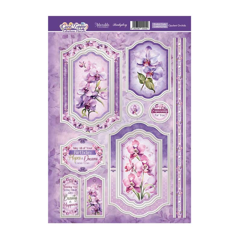 Opulent Orchids Card Topper Sheet-1
