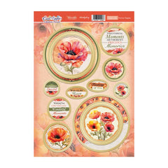 Precious Poppies Card Topper Sheet-1