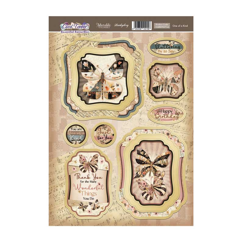 One of a Kind Card Topper Sheet-1