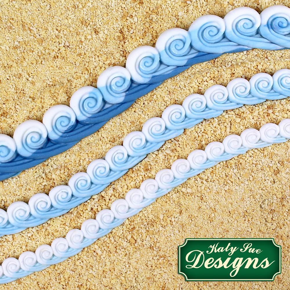 Sea Swirl Borders Silicone Mould-4