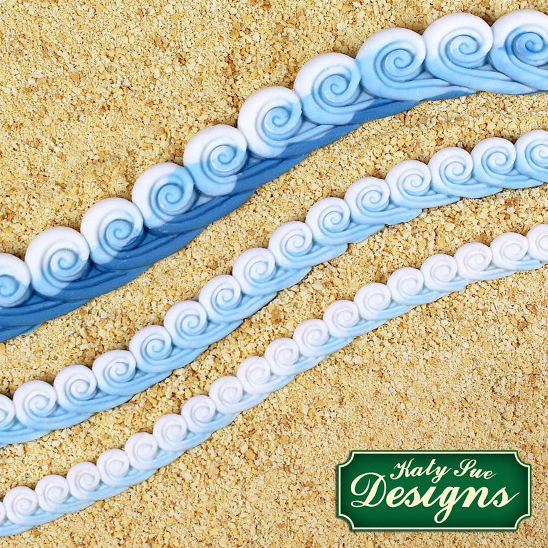Sea Swirl Borders Silicone Mould-4