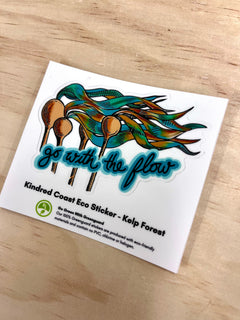 GO WITH THE FLOW Eco Vinyl Stickers-1