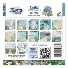 3Quarter Designs Coastal Boardwalk 6x6 Paper Pack-1