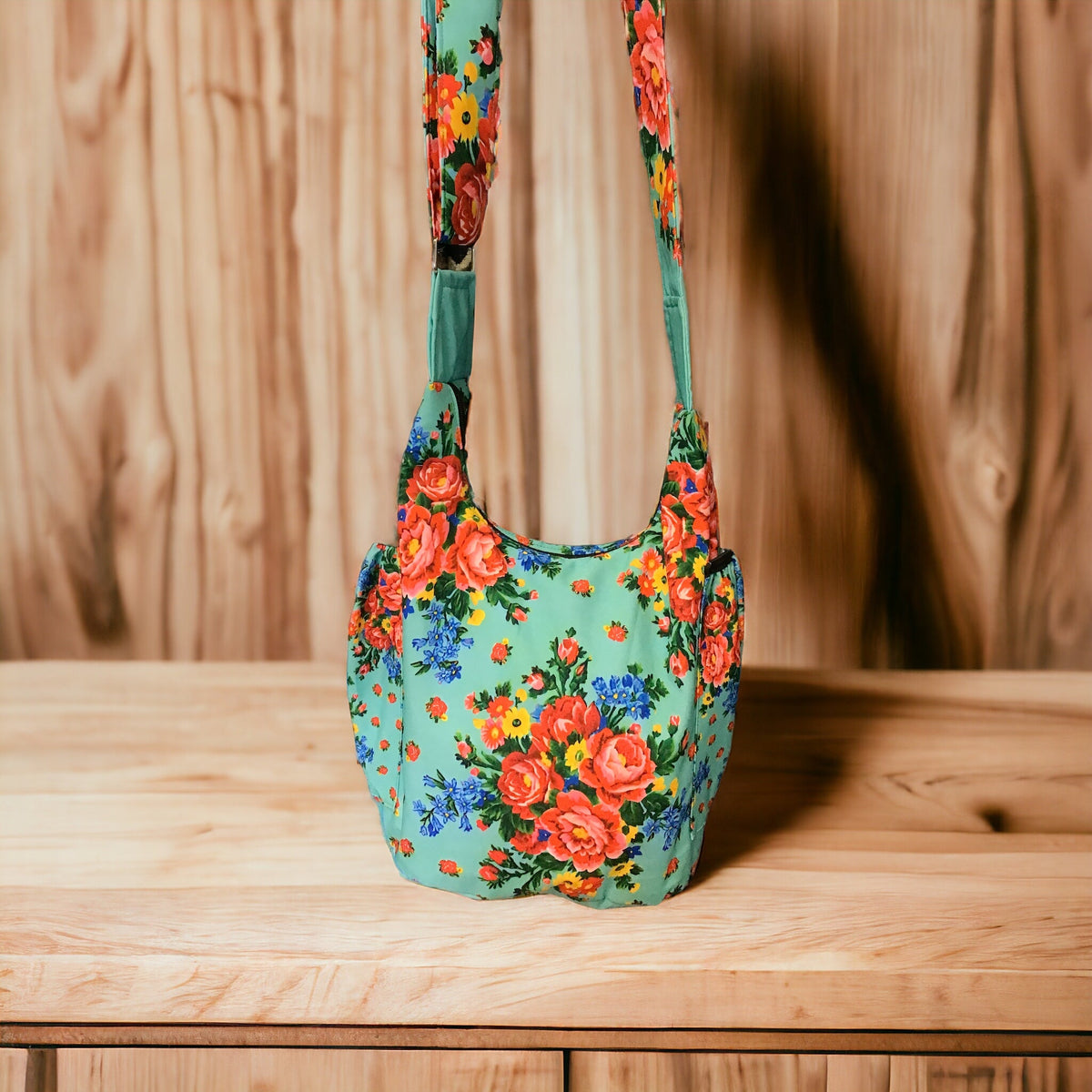 Turquoise Kookum Crossbody Bag-3