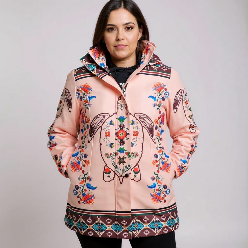 Blush Turtle 3/4-Length Coat-4